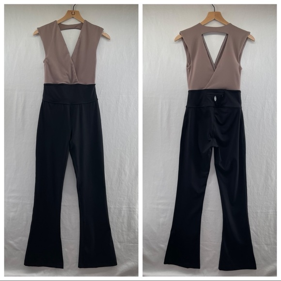 Free People Pants - Free People Movement Wayward High Beams Jumpsuit S